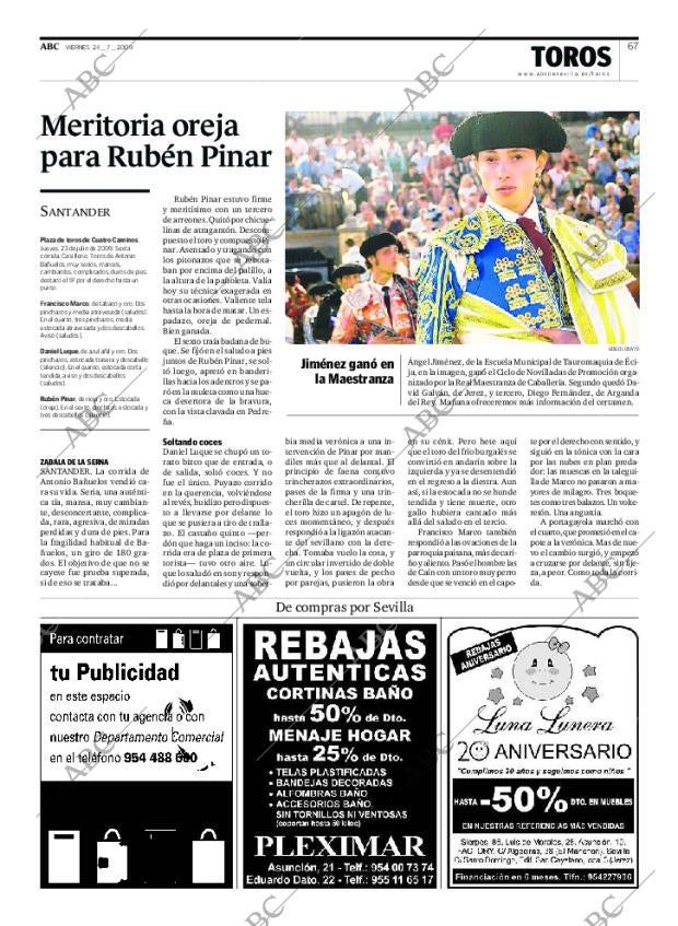 ABC SEVILLA 24-07-2009 página 67