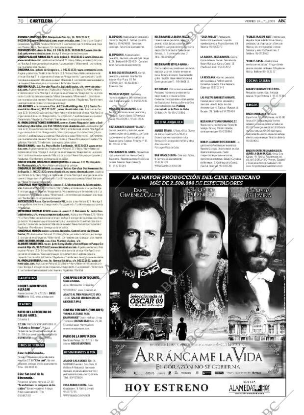 ABC SEVILLA 24-07-2009 página 70
