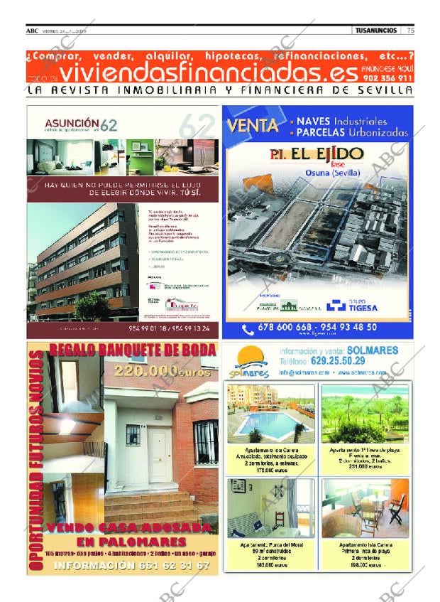 ABC SEVILLA 24-07-2009 página 75
