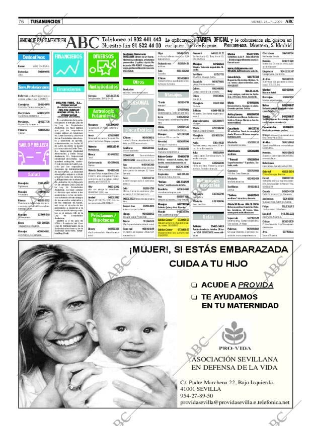 ABC SEVILLA 24-07-2009 página 76