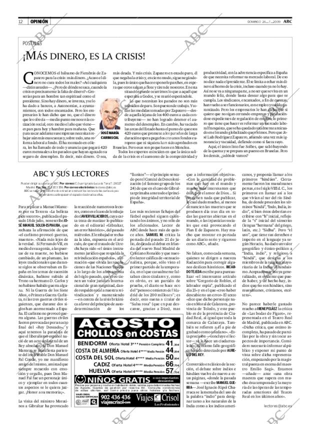 ABC MADRID 26-07-2009 página 12