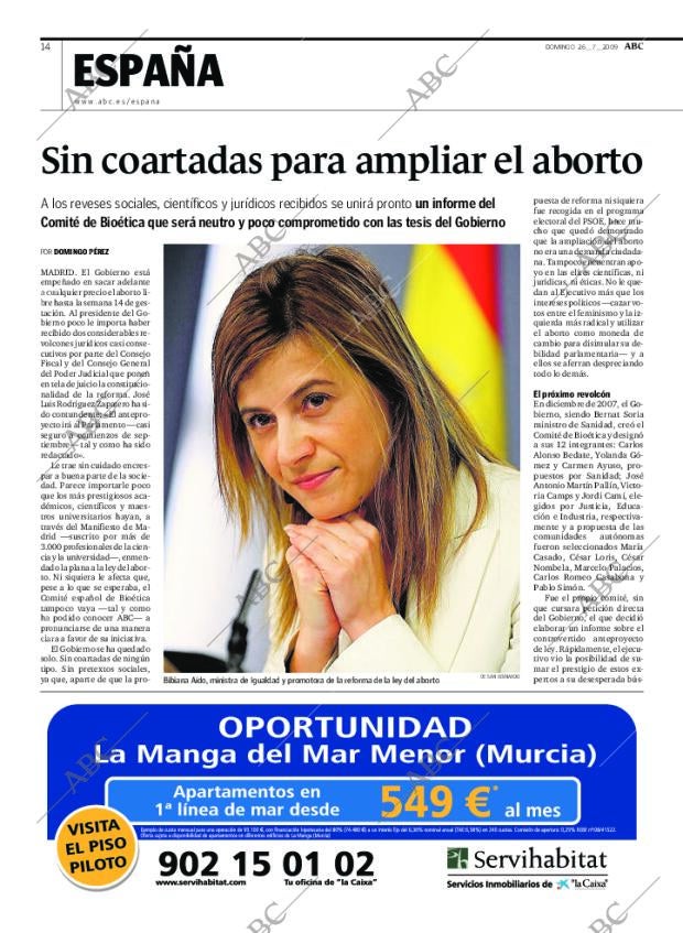 ABC MADRID 26-07-2009 página 14