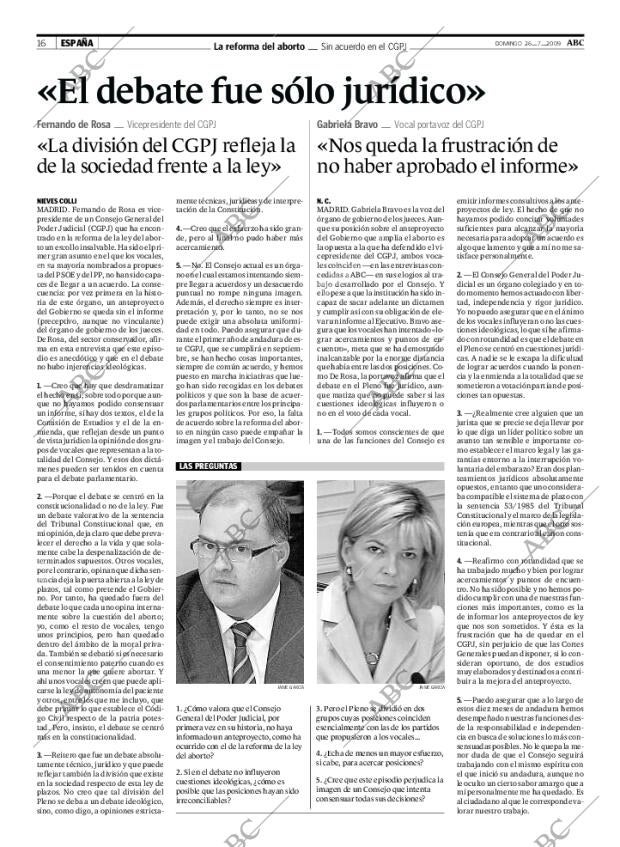 ABC MADRID 26-07-2009 página 16