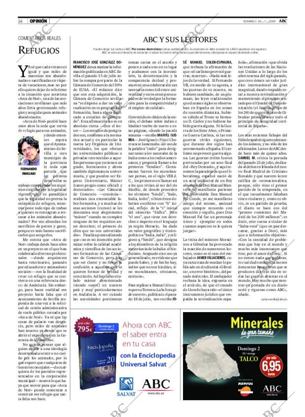 ABC SEVILLA 26-07-2009 página 14