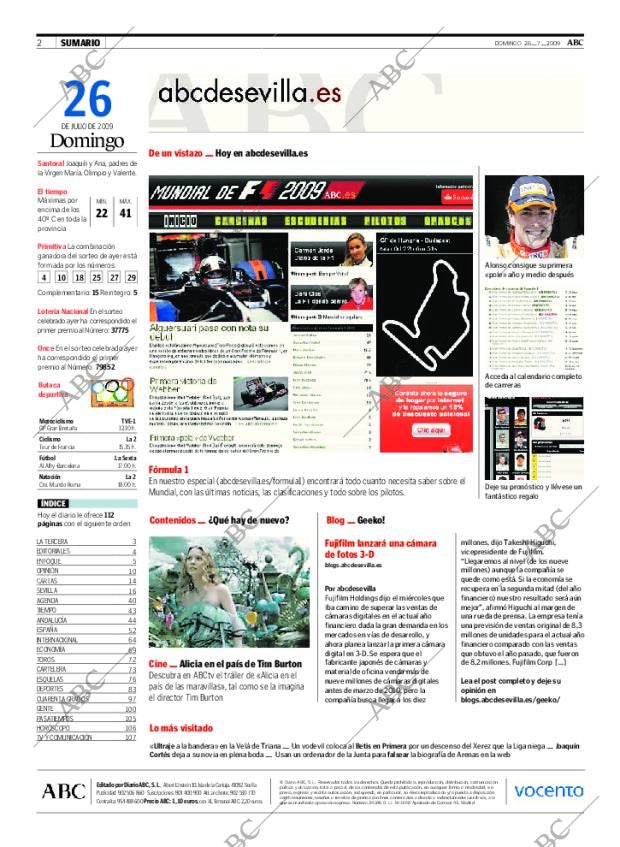 ABC SEVILLA 26-07-2009 página 2