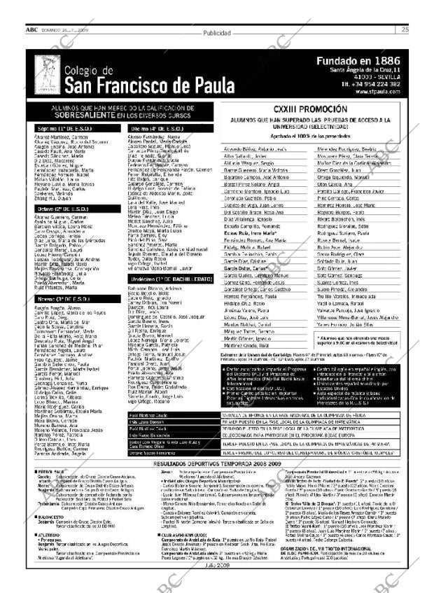 ABC SEVILLA 26-07-2009 página 25