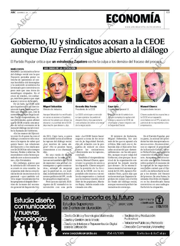 ABC SEVILLA 26-07-2009 página 69