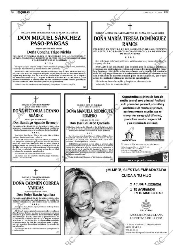 ABC SEVILLA 26-07-2009 página 76