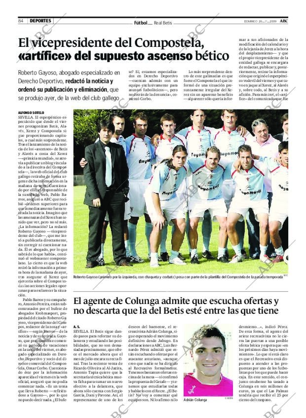 ABC SEVILLA 26-07-2009 página 84