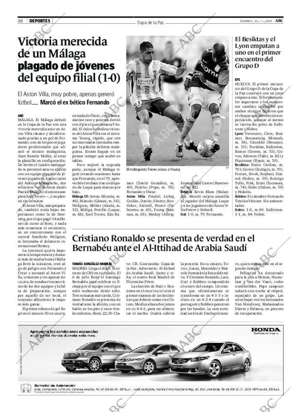 ABC SEVILLA 26-07-2009 página 88