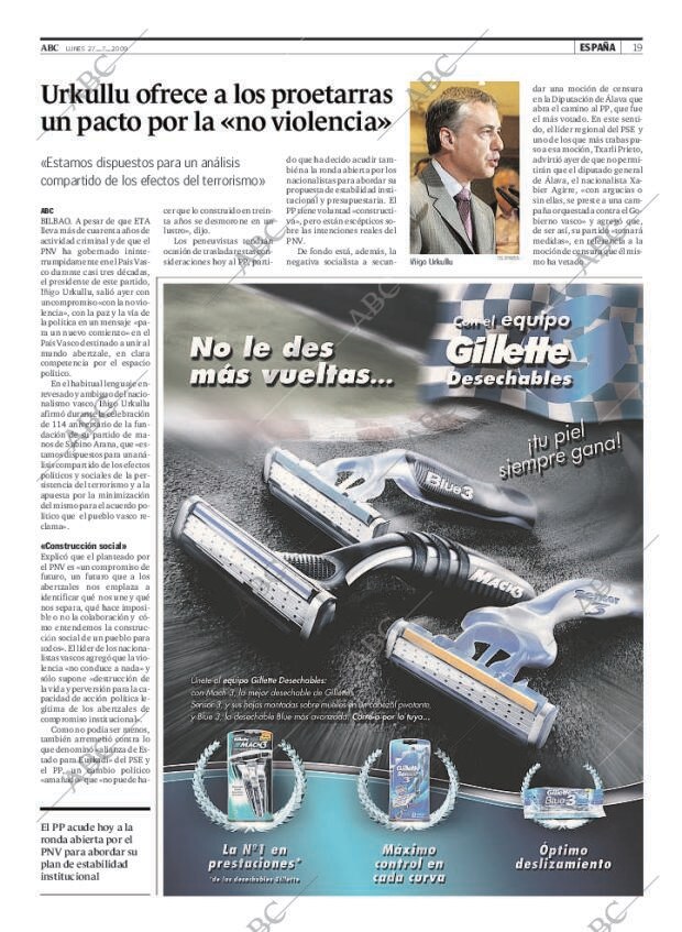 ABC MADRID 27-07-2009 página 19