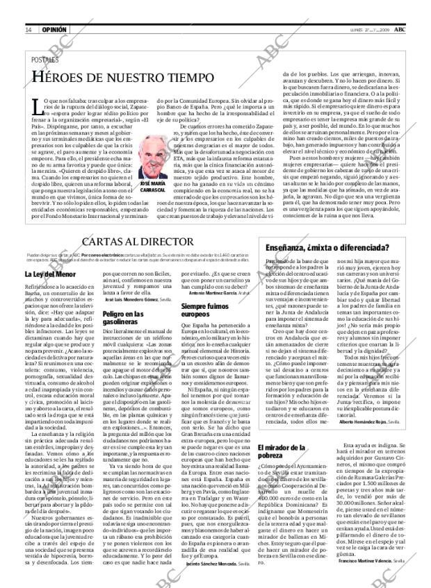 ABC SEVILLA 27-07-2009 página 14