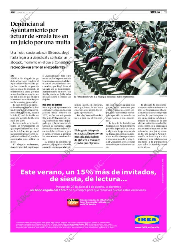 ABC SEVILLA 27-07-2009 página 21