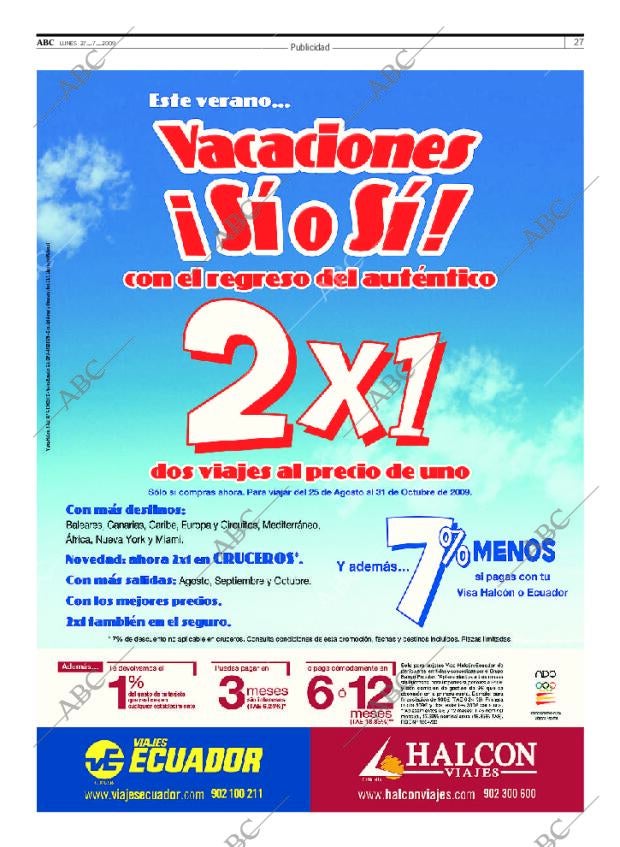ABC SEVILLA 27-07-2009 página 27