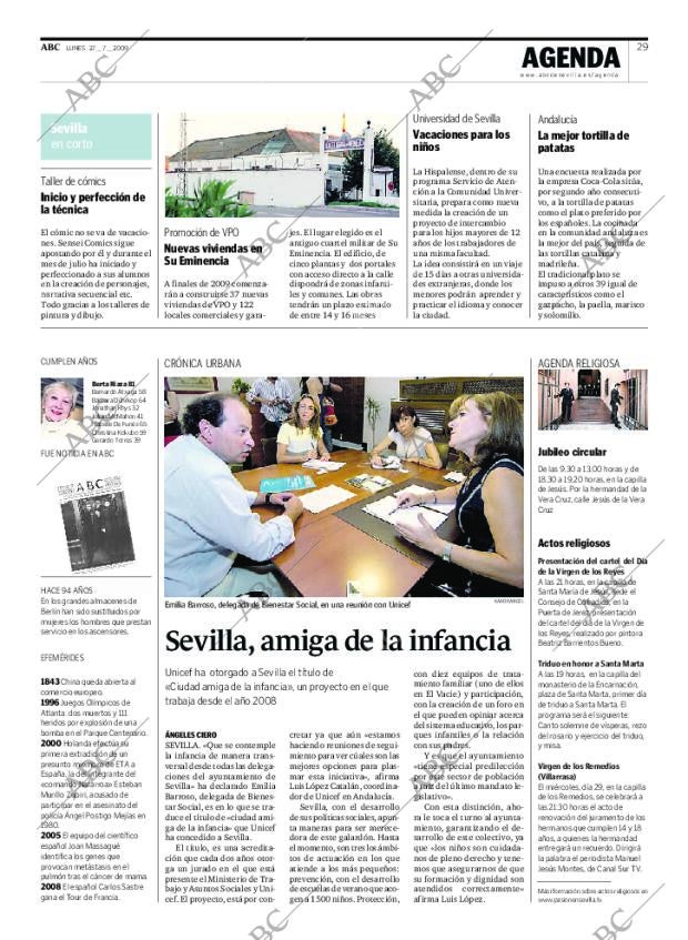 ABC SEVILLA 27-07-2009 página 29