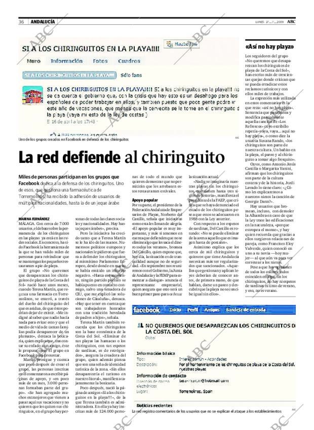 ABC SEVILLA 27-07-2009 página 36
