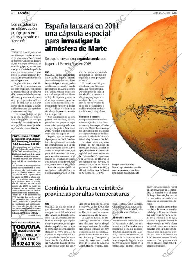 ABC SEVILLA 27-07-2009 página 46