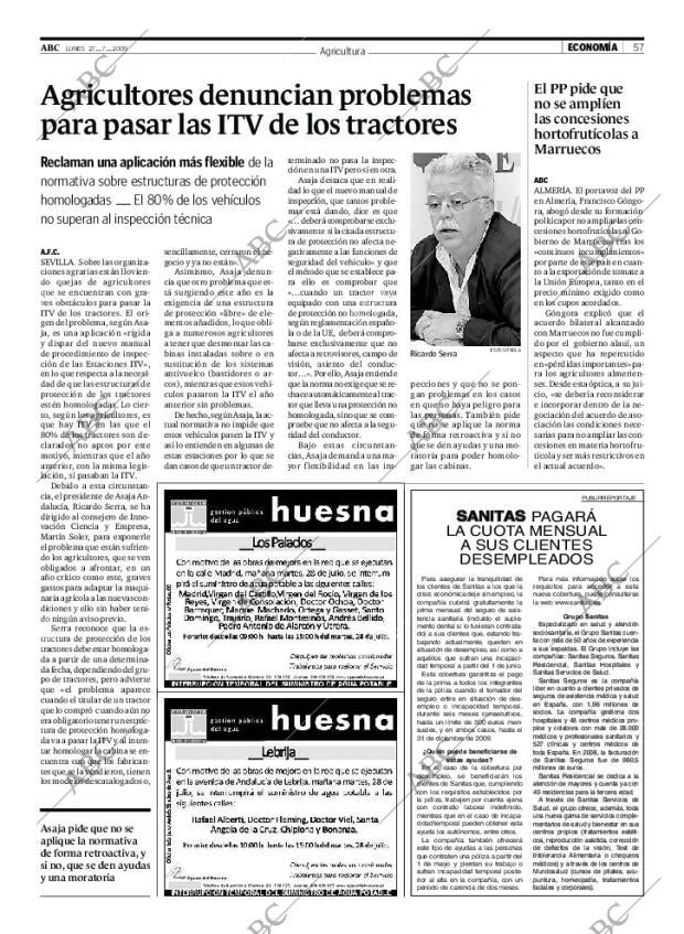 ABC SEVILLA 27-07-2009 página 57