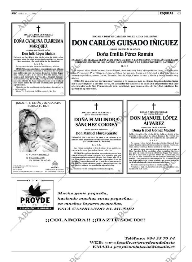 ABC SEVILLA 27-07-2009 página 65