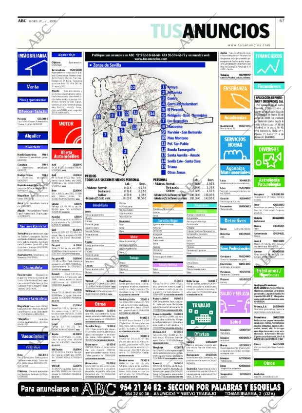 ABC SEVILLA 27-07-2009 página 67