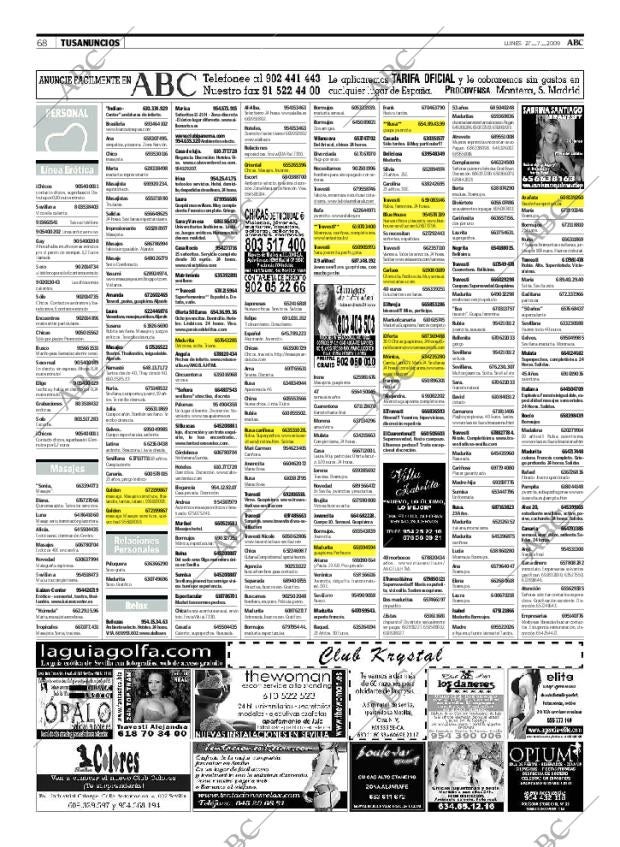ABC SEVILLA 27-07-2009 página 68