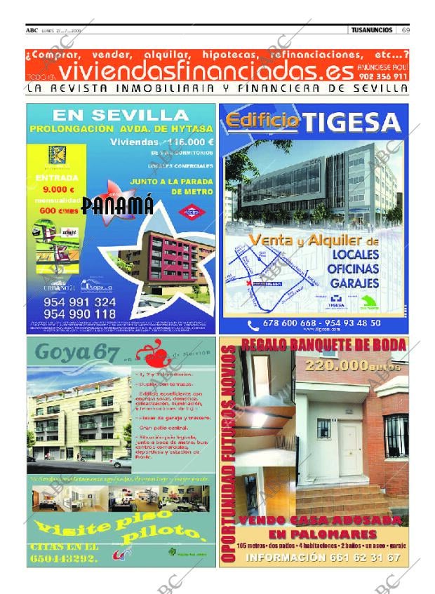 ABC SEVILLA 27-07-2009 página 69