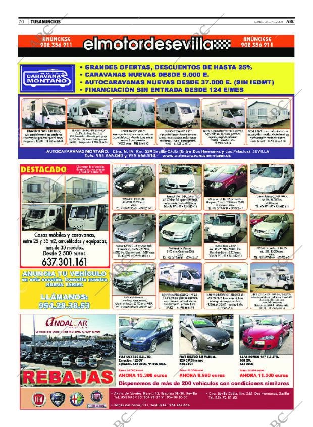 ABC SEVILLA 27-07-2009 página 70