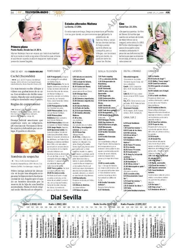 ABC SEVILLA 27-07-2009 página 84
