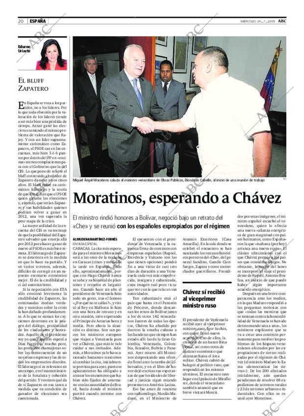 ABC MADRID 29-07-2009 página 20
