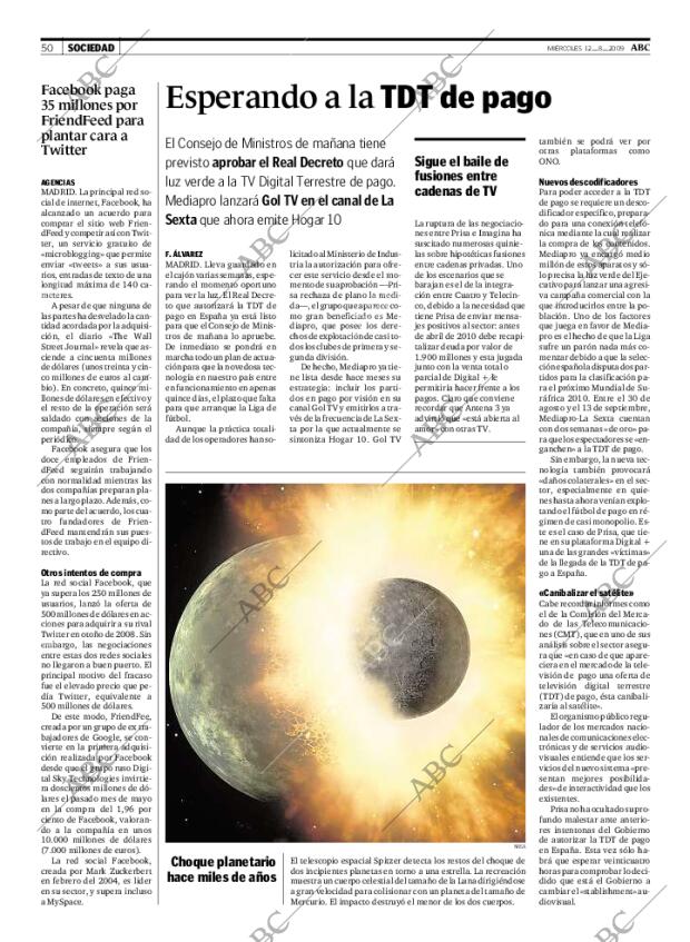 ABC MADRID 12-08-2009 página 50