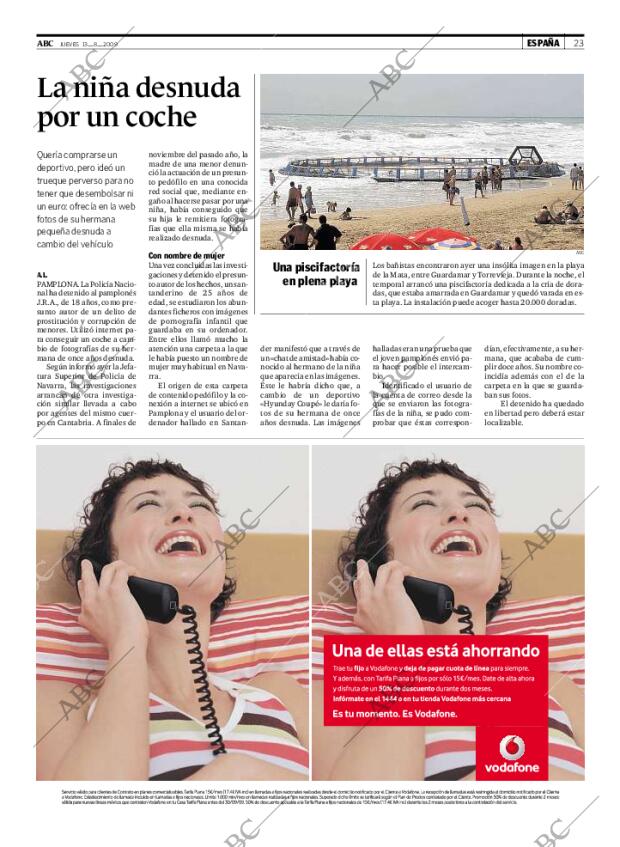 ABC MADRID 13-08-2009 página 23