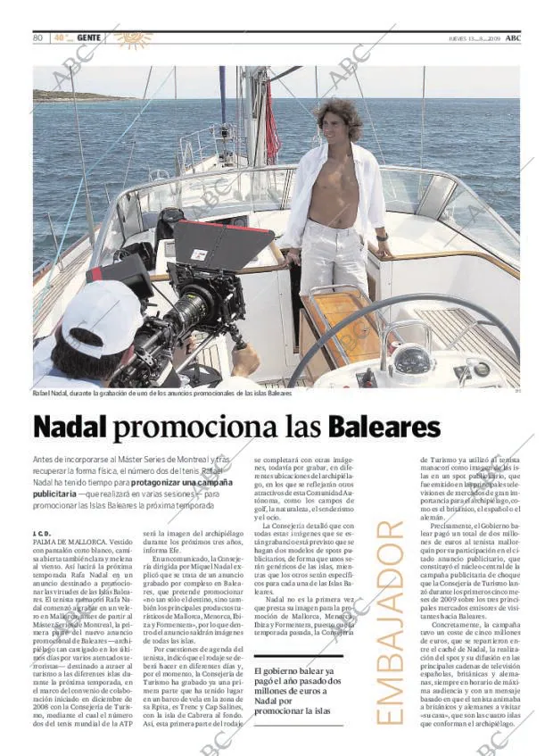 ABC MADRID 13-08-2009 página 80