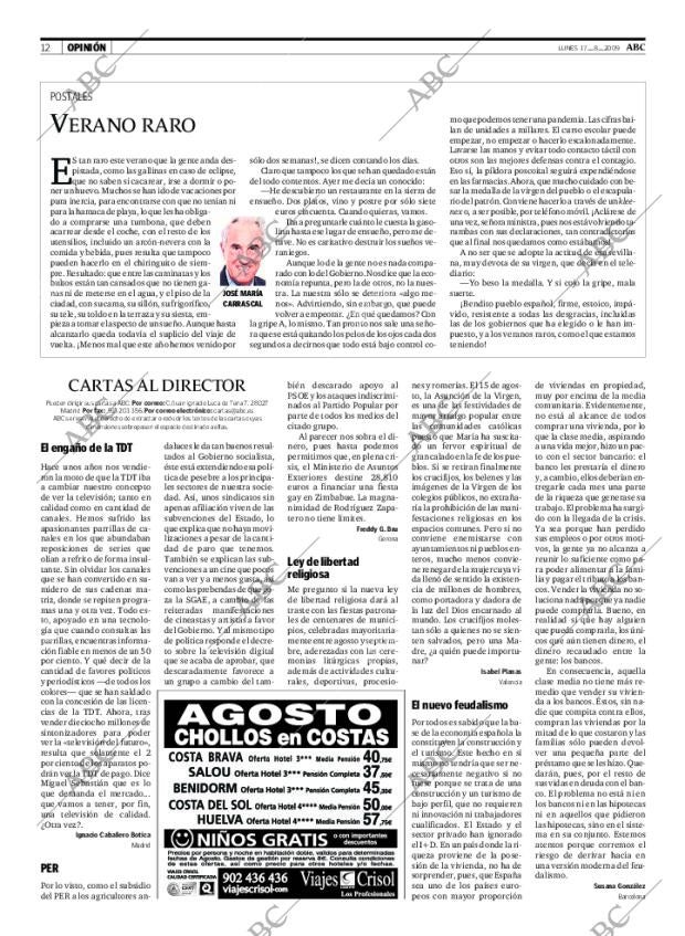 ABC MADRID 17-08-2009 página 12