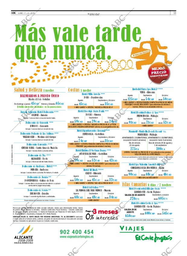 ABC MADRID 17-08-2009 página 13