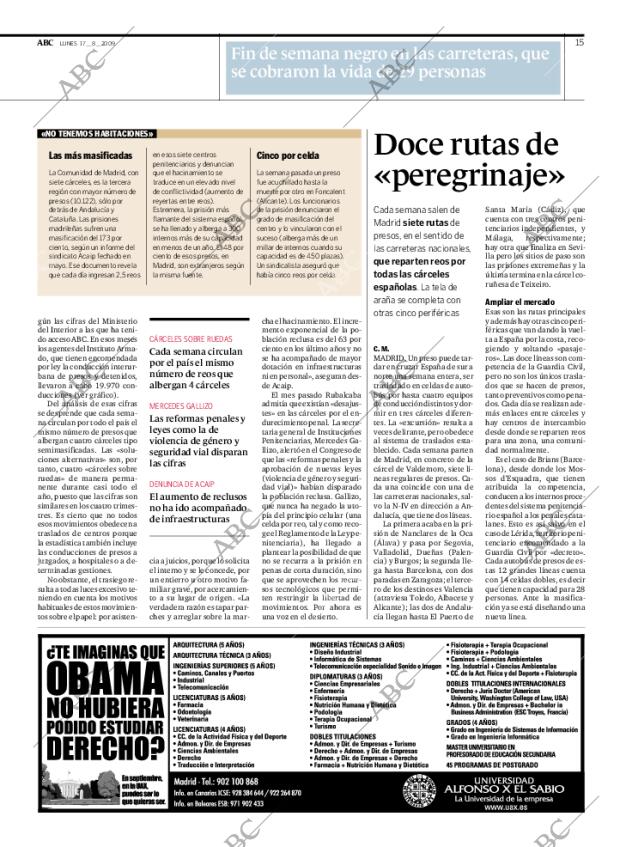 ABC MADRID 17-08-2009 página 15