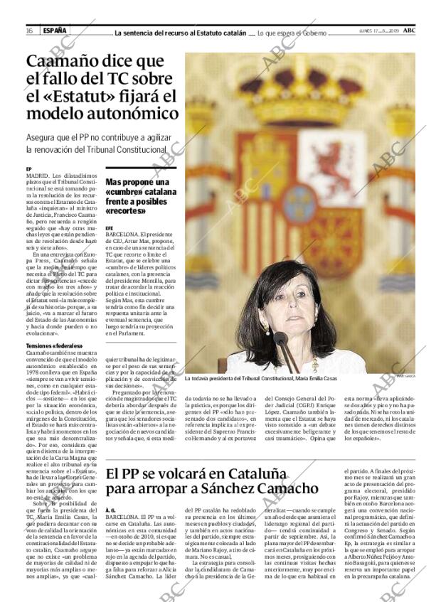 ABC MADRID 17-08-2009 página 16