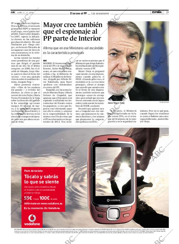 ABC MADRID 17-08-2009 página 19