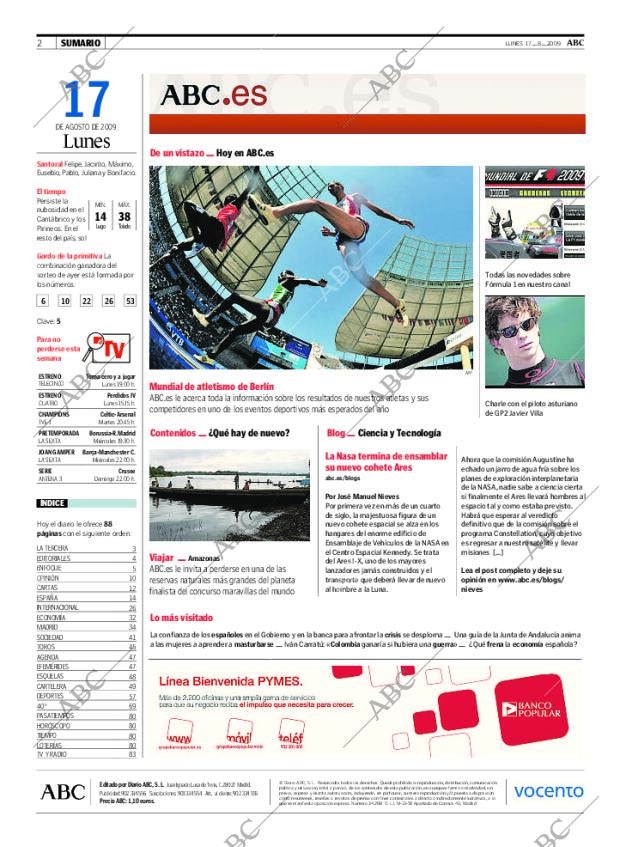 ABC MADRID 17-08-2009 página 2