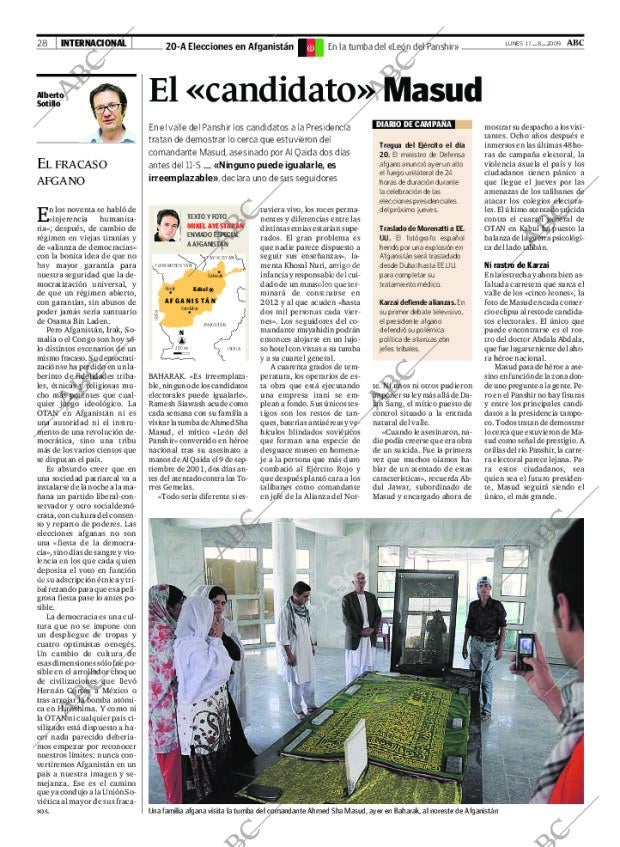 ABC MADRID 17-08-2009 página 28