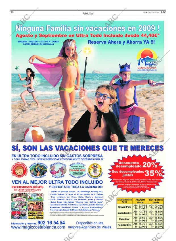 ABC MADRID 17-08-2009 página 36