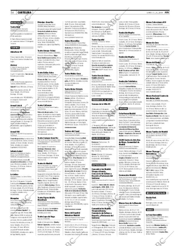 ABC MADRID 17-08-2009 página 54