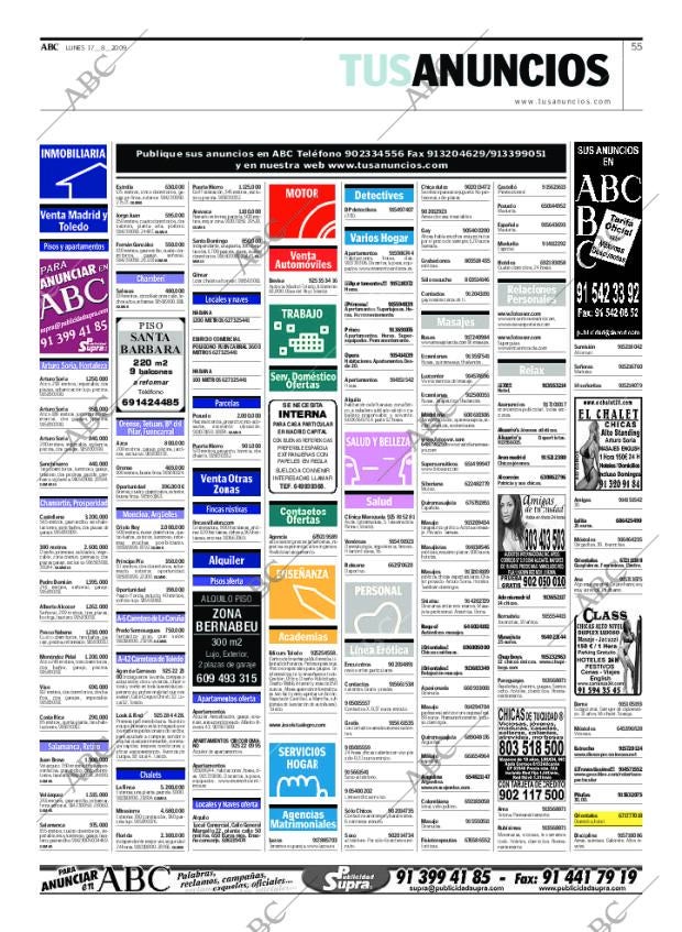 ABC MADRID 17-08-2009 página 55