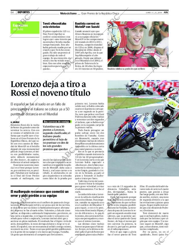 ABC MADRID 17-08-2009 página 64