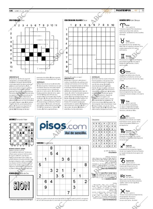 ABC MADRID 17-08-2009 página 81