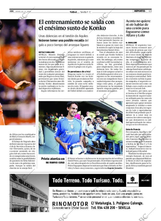 ABC SEVILLA 20-08-2009 página 69