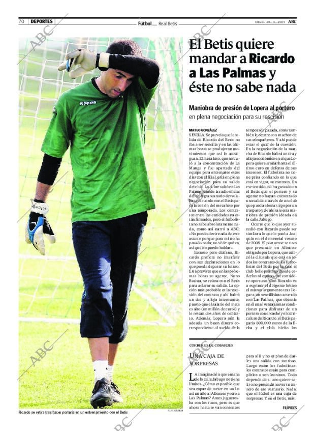 ABC SEVILLA 20-08-2009 página 70