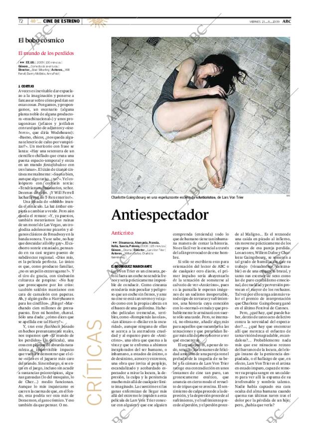 ABC MADRID 21-08-2009 página 72