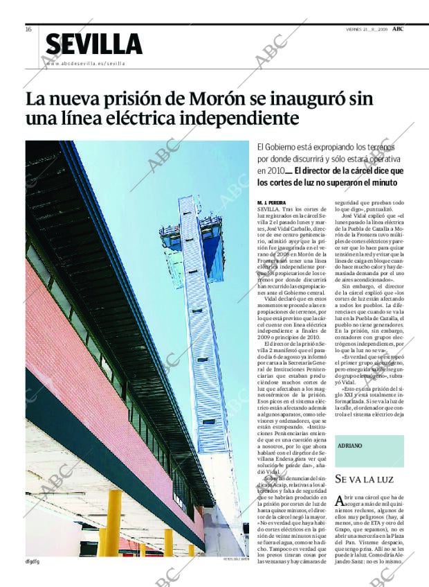 ABC SEVILLA 21-08-2009 página 16