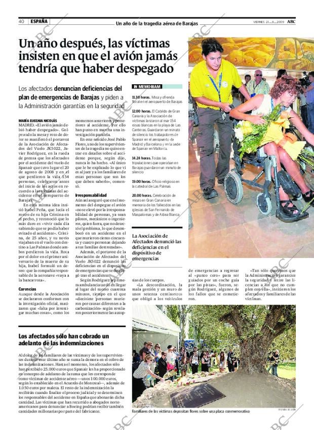ABC SEVILLA 21-08-2009 página 40