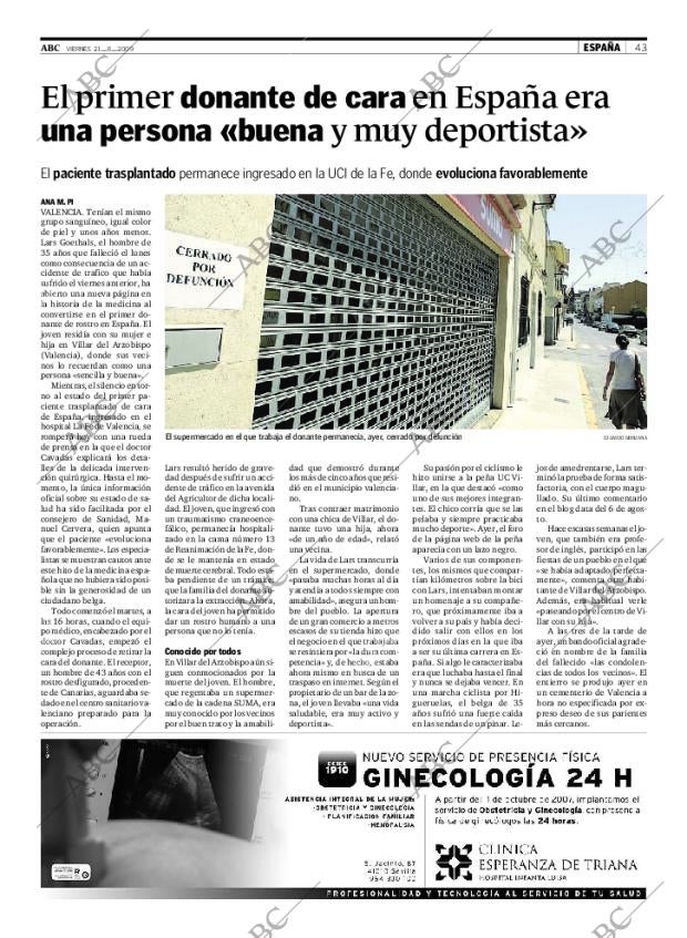 ABC SEVILLA 21-08-2009 página 43